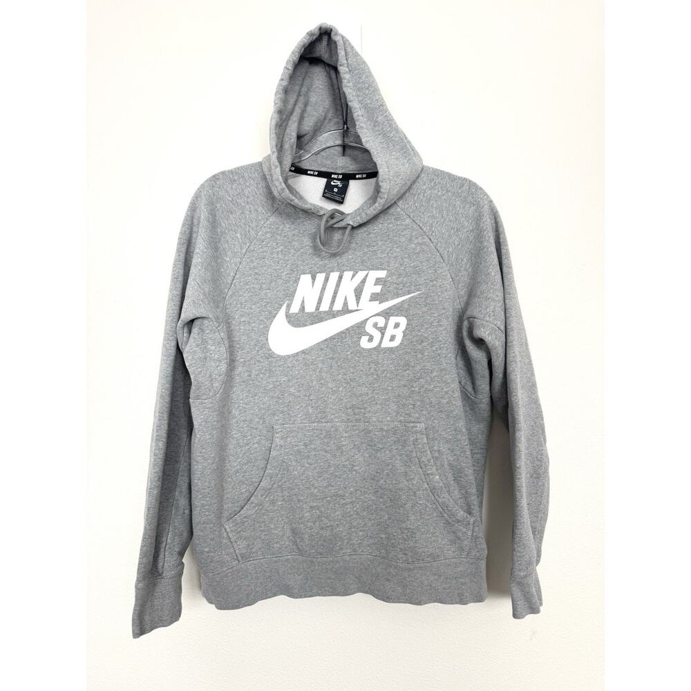 Nike SB Skateboard Icon Hoodie Adults Medium Gray Pullover Sweatshirt